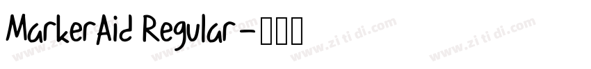 MarkerAid Regular字体转换